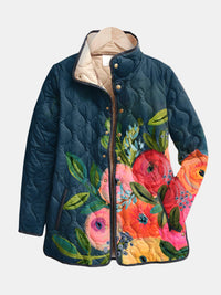 Amaya | Vintage Floral Print Quilted Jacket — Final Edit