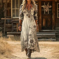 Melissa | Floral Print Long Sleeve Dress