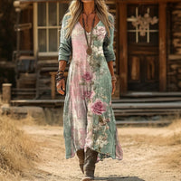 Morgan | Floral Print Long Sleeve Dress
