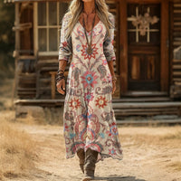 Chloe | Floral Print Long Sleeve Dress