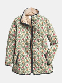 Aveline | Quilted Jacket with Vintage Floral Print