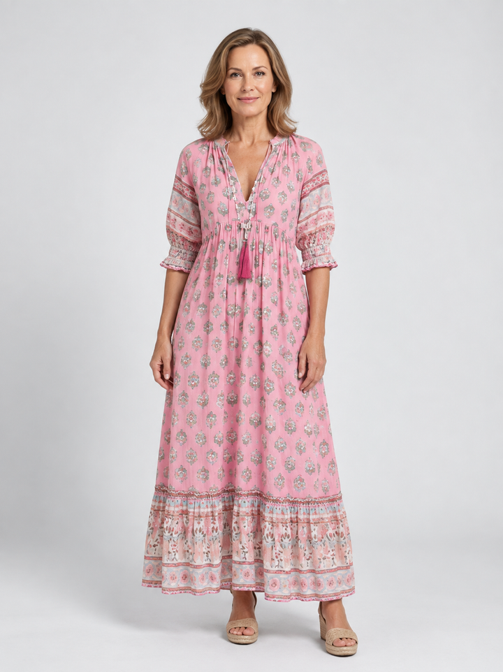 Maren | Floral Button-Front Maxi Dress for Women