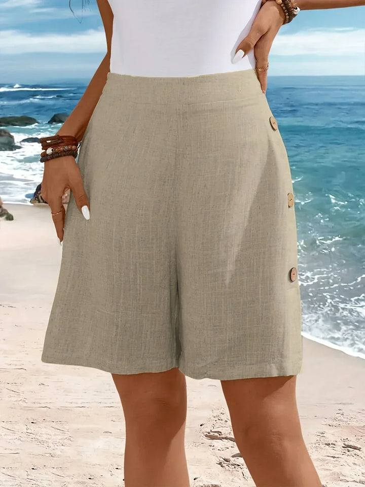 Whitney | Relaxed Shorts With Side Buttons