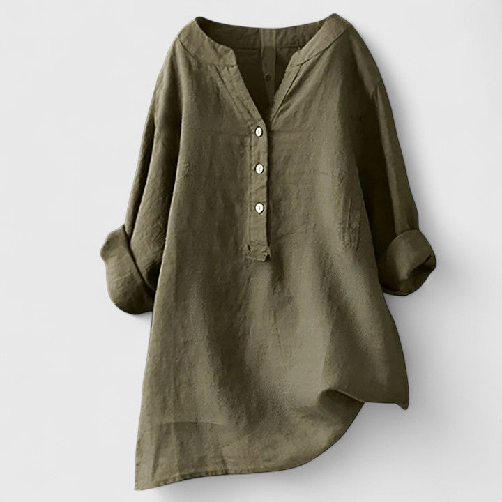 Caroline | Elegant Button-Front Shirt
