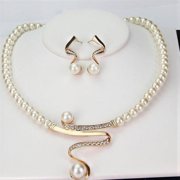 Natural Pearl Necklace Set for Women